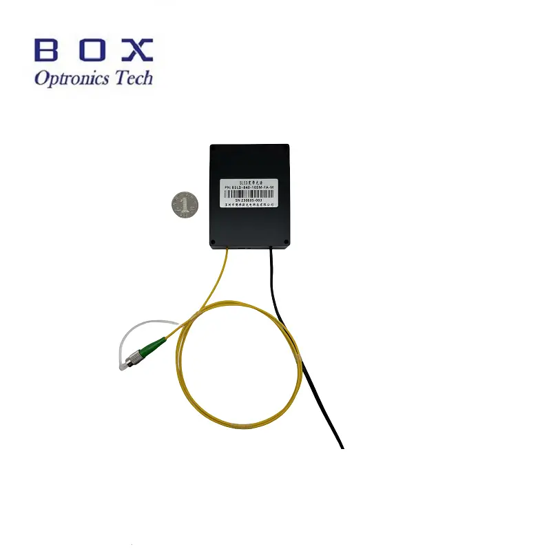 fonte luminosa de banda larga de 840nm 5mW 10nm SLD